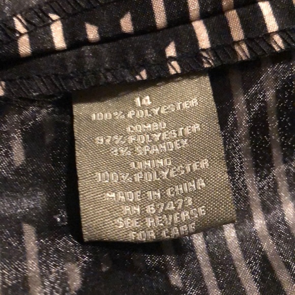 Just Taylor... Striped Triangle Print Dress 14 xl - Picture 13 of 13